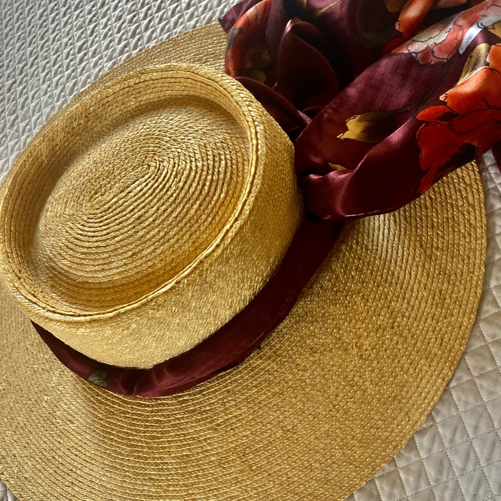 ANNE KLEIN, vintage long silk scarf - Picture 9 of 10